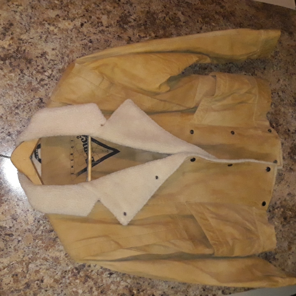 Leather coat
